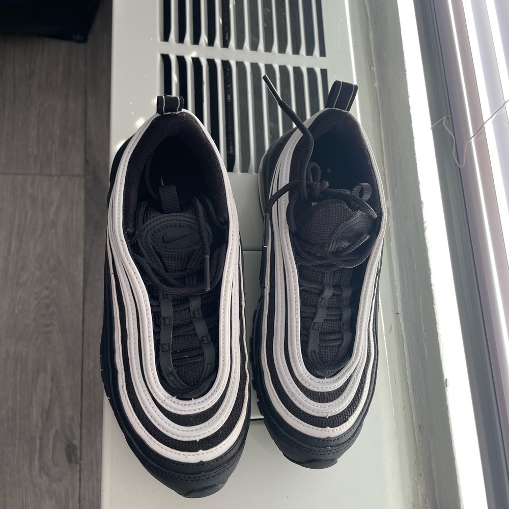 Nike Black and White Customed Air Max Sneakers